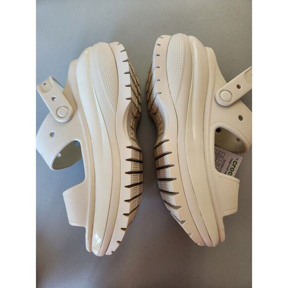 New Crocs Mega Crush Sandal Size M7/W9 Ivory Heavy Weight - Picture 4 of 11